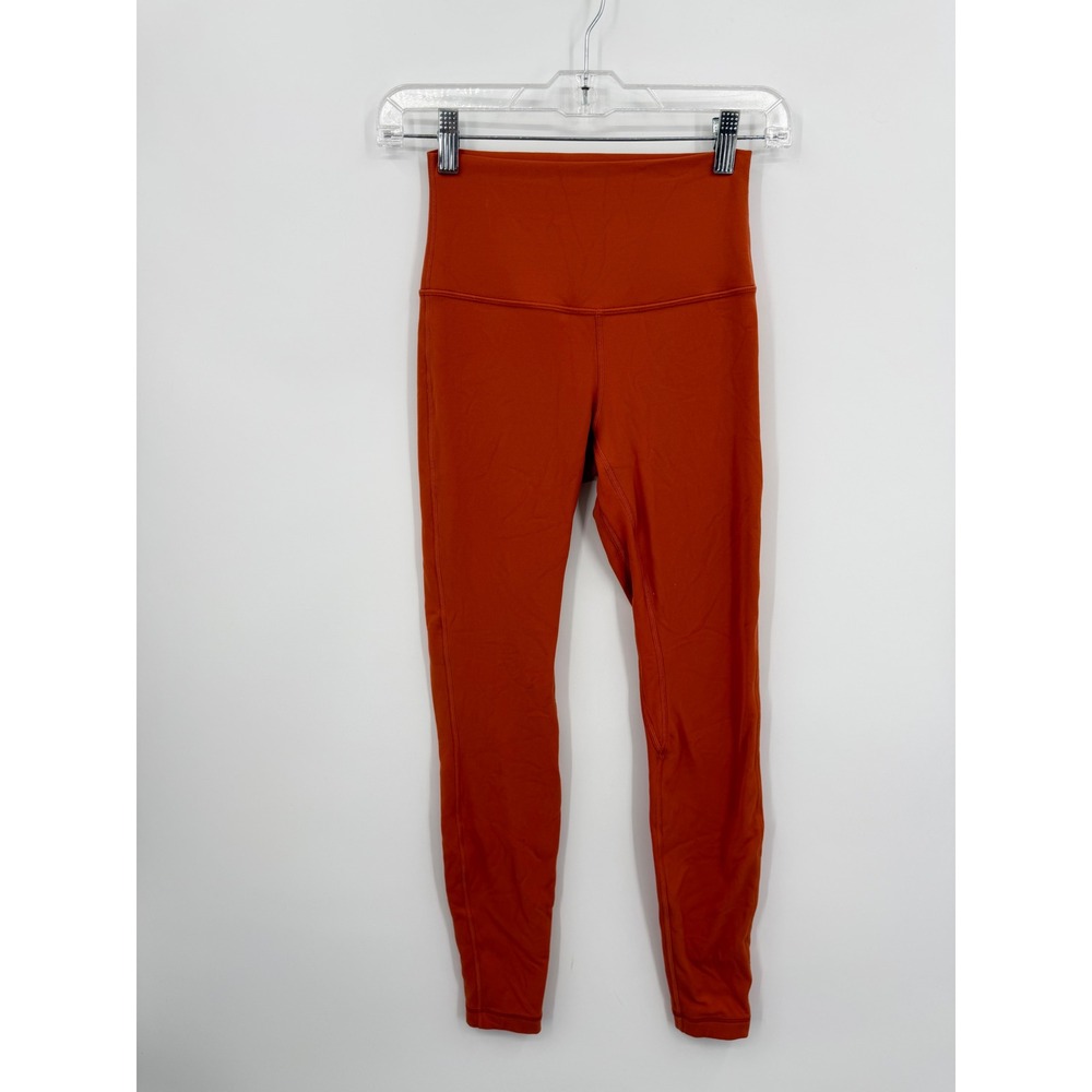 Lululemon Align High-Rise Pant Women 4 Burnt Orange Nulu Yoga Leggings